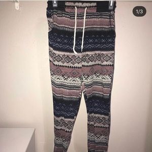 Tribal print joggers